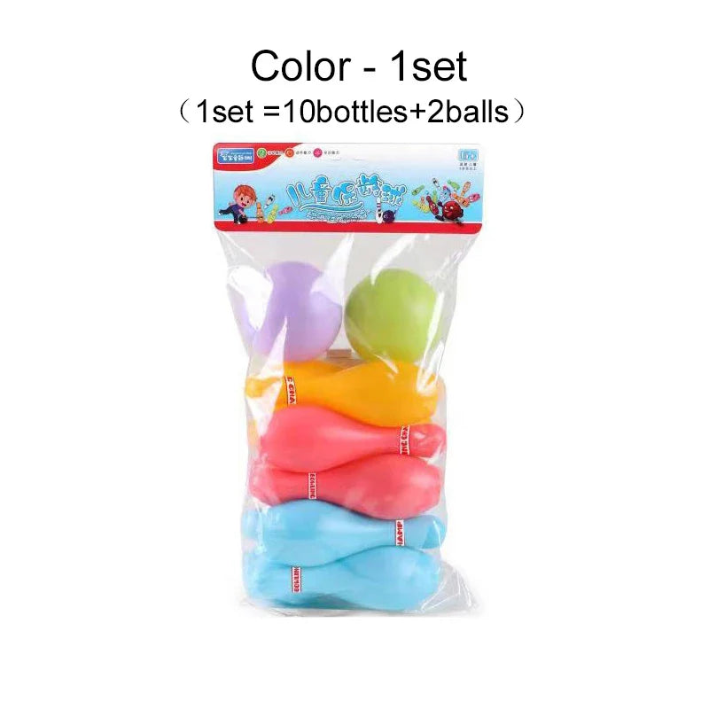Kids Plastic Bowling Set – Colorful Pins & Balls for Indoor & Outdoor Family Game
